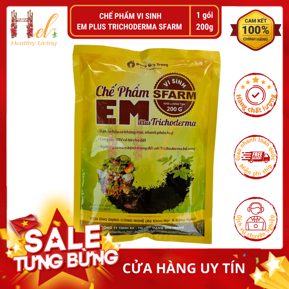 Chế Phẩm Vi Sinh EM EMUNIV Plus Trichoderma Sfarm 200g