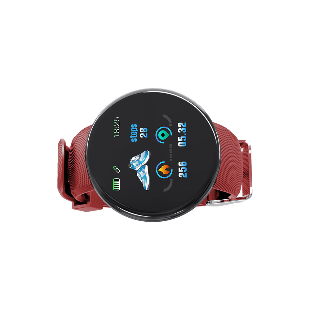 Đồng hồ thông minh D18 Màn hình TFT 1,3 inch IP65 Vòng đeo tay chống nước,theo dõi nhịp tim,giấc ngủ
