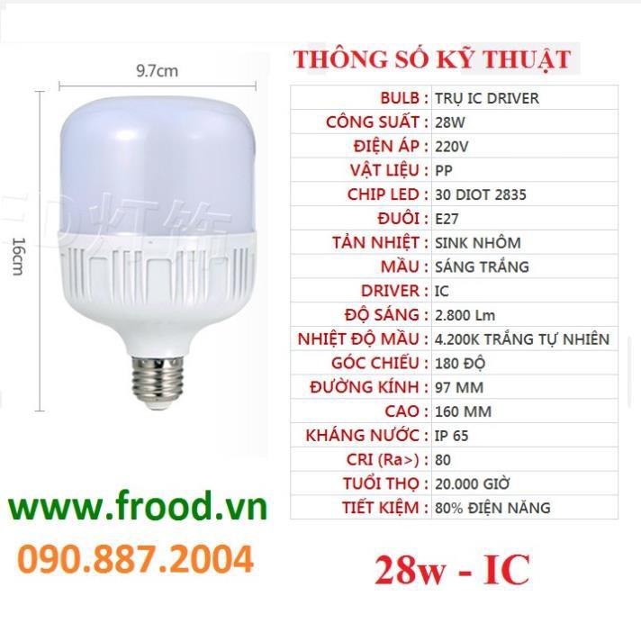 Bóng đèn LED đủ 28w và 38w