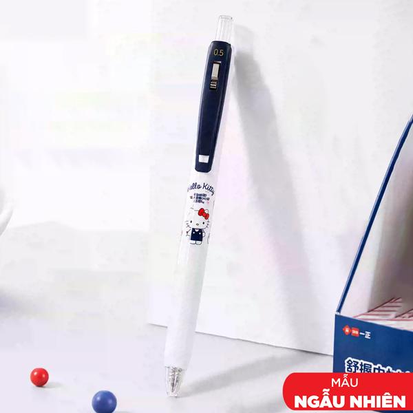 Bút Gel Bấm Hello Kitty 0.5 mm - iiGEN YZ880800 - Mực Đen (Màu Thân Bút Giao Ngẫu Nhiên)