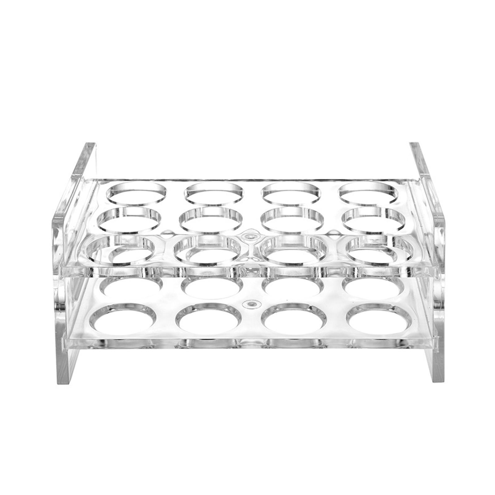 Acrylic Cup Rack Durable Unique Drinkware Portable 12 Round Holes for Party