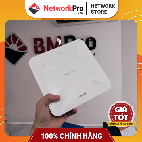 Bộ Phát WiFi Ruijie RG-RAP2260 (G) Wi-Fi 6 Hàng Chính Hãng – Tốc Độ 1775Mbps, Hỗ Trợ +100 User (Hàng Chính Hãng)