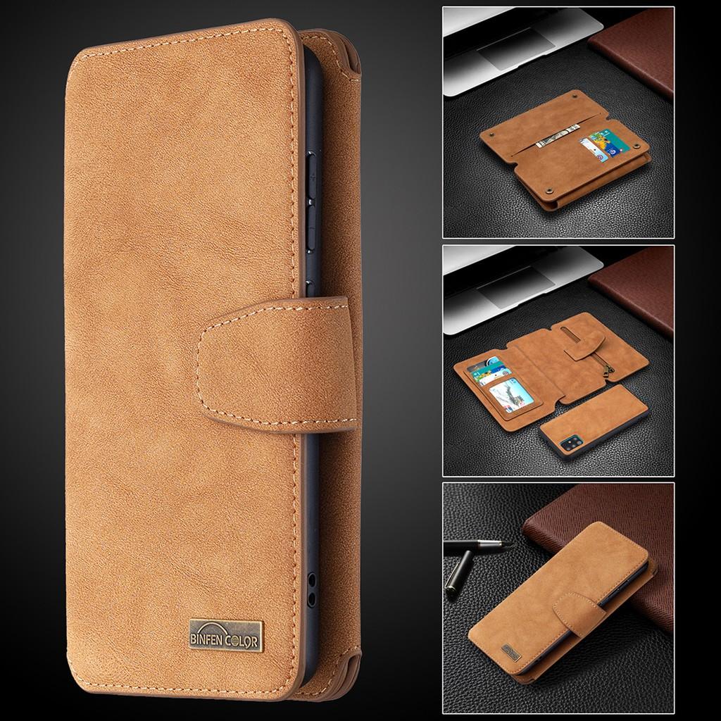 Ốp lưng điện thoại dạng ví da lật có ngăn đựng thẻ cho Samsung Galaxy Note10 Lite A21S A71 A51 A41 A31 A21 A11 S10 Lite
