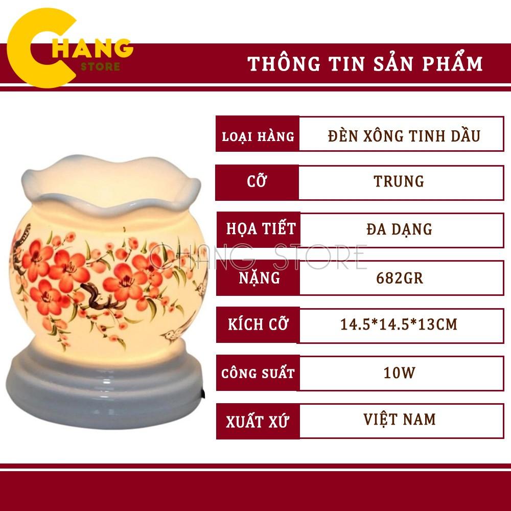 Đèn Xông Tinh Dầu Gốm Bát Tràng Thiết Kế Sang Trọng