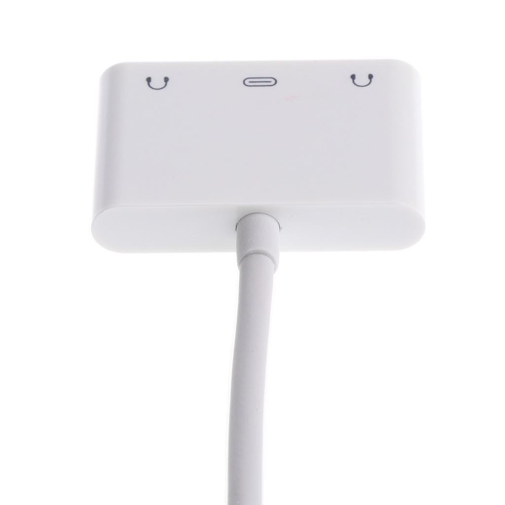 2 in 1  AUX Headphone Jack + Charging Port Adapter for iPhone