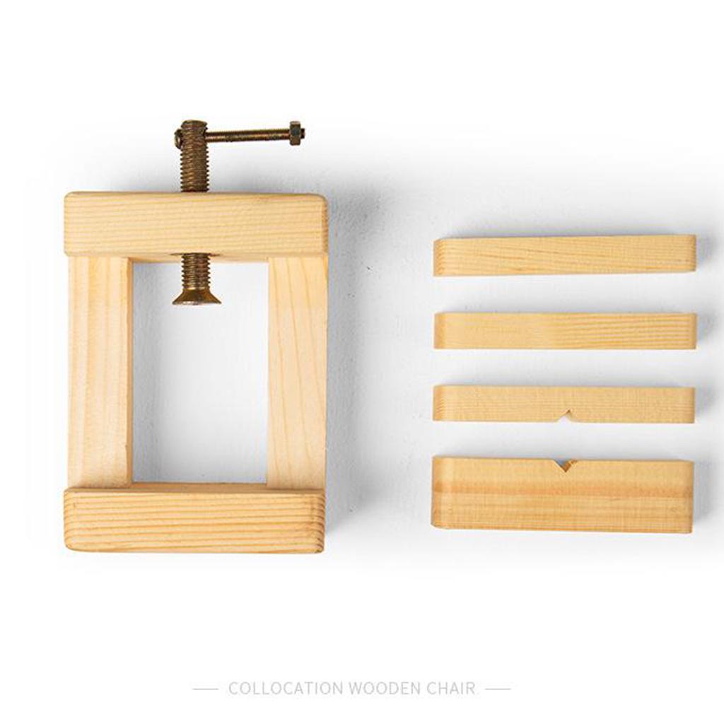 Adjustable Wooden Opening Clamp Table Vise Jaw Bench Clamp Drill Press Vice for Jewelry Watch Carving Fixed Tools