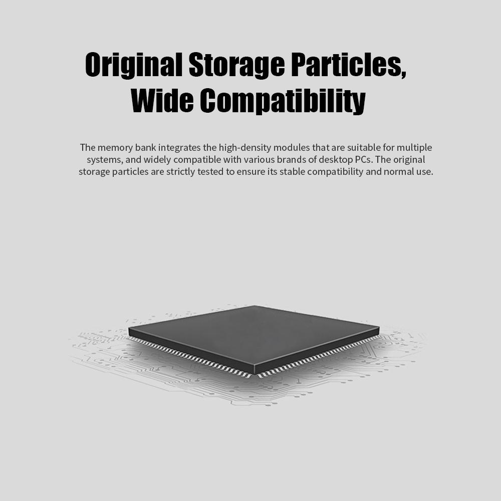 JUHOR DDR3 4GB 1600MHz 1.5V Desktop PC Memory Bank PC Memory RAM Low Power Consumption Wide Compatibility with Heat Sink