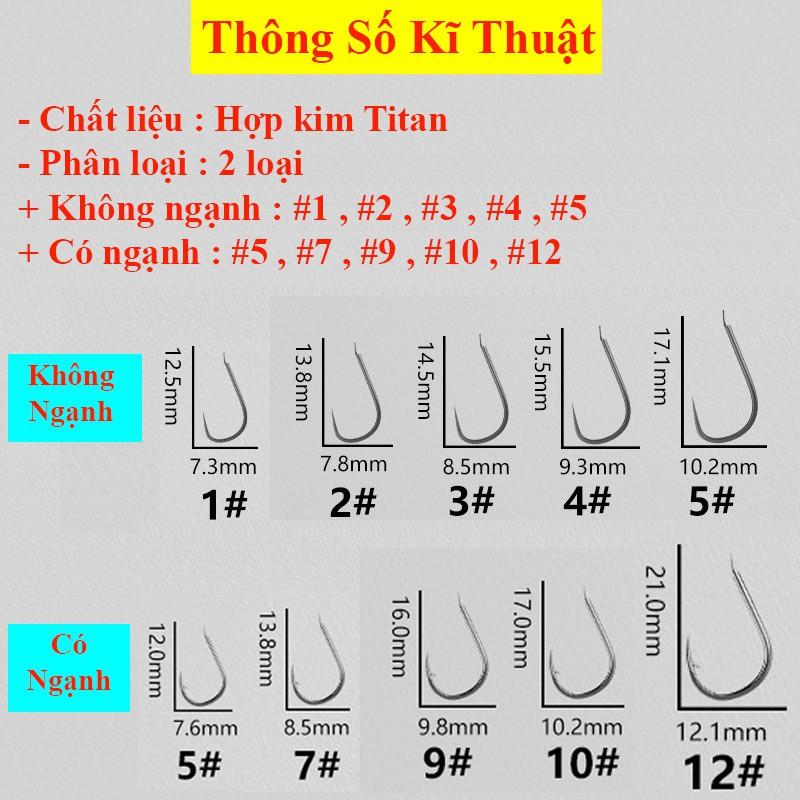 Lưỡi Câu Cá Titan CJ- Seiko Nhật Bản Siêu Sắc Bén Chuyên Câu Đài , Câu Đơn LC-9