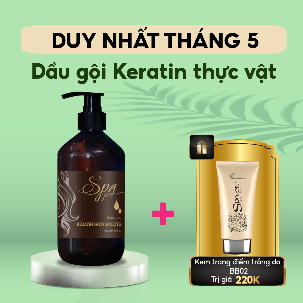 Dầu Gội Keratin Thực Vật 100% Vegan Chuẩn SPA Chăm Sóc Tóc Chuyên Nghiệp (1000ml)