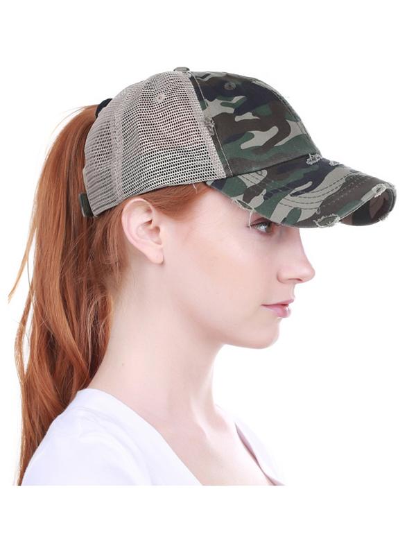 Nón Lưỡi Trai Nữ KBETHOS Ponytail Mesh Trucker Baseball Cap