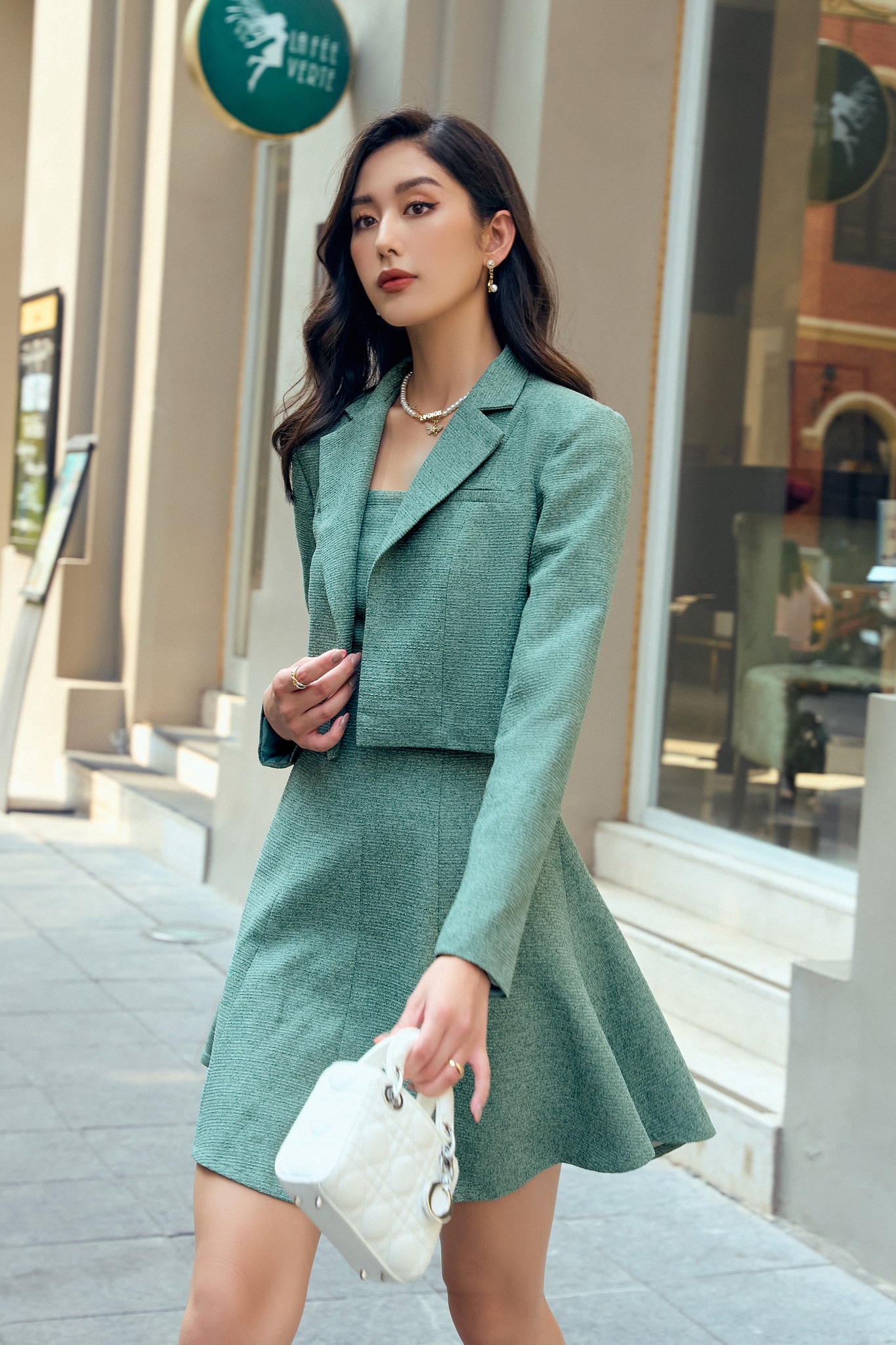 OLV - Âo khoác Liza Pine Green Coat