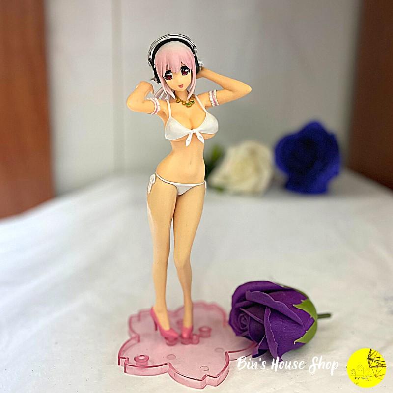 Mô hình đồ chơi nhân vật Super Sonico mặc Bikini cao 19cm
