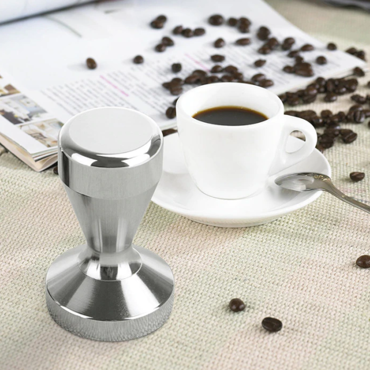 Tay nén cà phê L-Beans máy Espresso cỡ 49, 51 và 58mm - Chất liệu:Thép không gỉ 304 - HÀNG NHẬP KHẨU