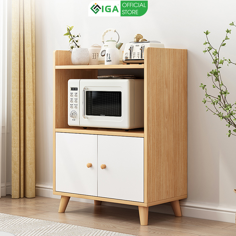 Tủ Kệ Lò Vi Sóng Đa Năng Gỗ MDF phủ melamin Thương Hiệu IGA- GP118B