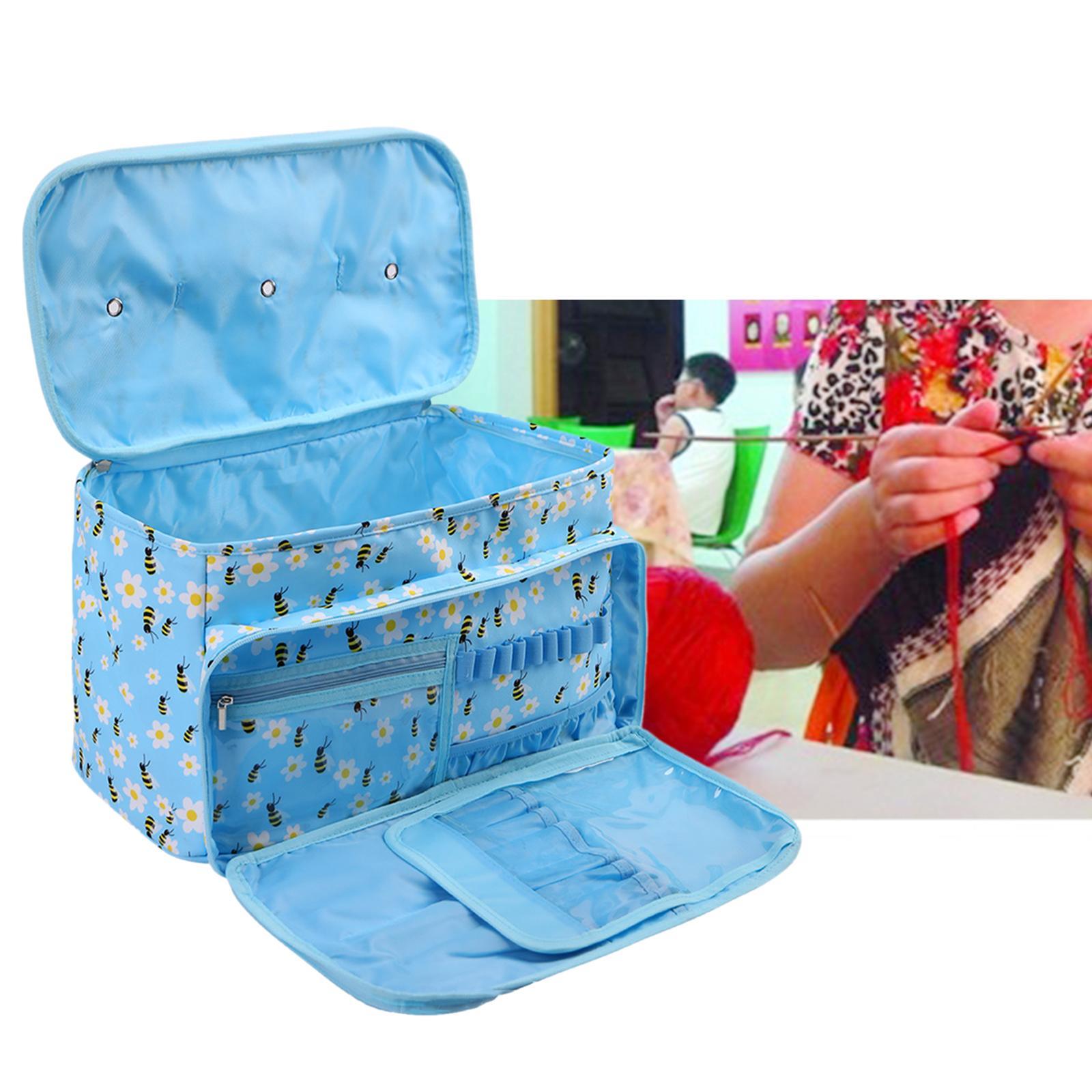Yarn Storage Organizer Case for Crochet Hooks Crocheting Embroidery Supplies