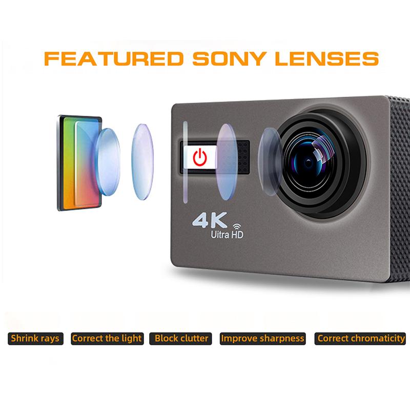 Waywalkers Ultra HD 4K 60fps WiFi Camera hành động chống lắc