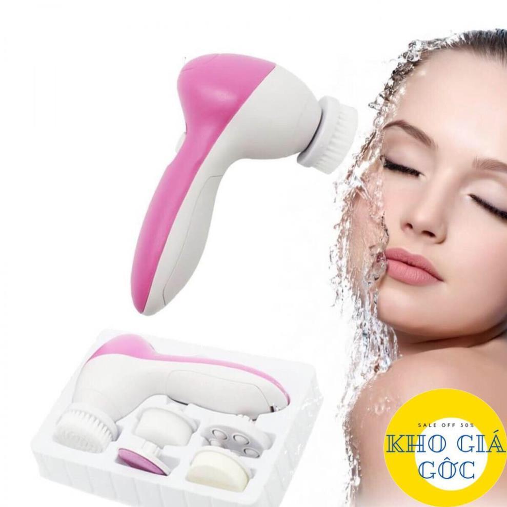 Máy rửa mặt 5 in 1, massage 5in1