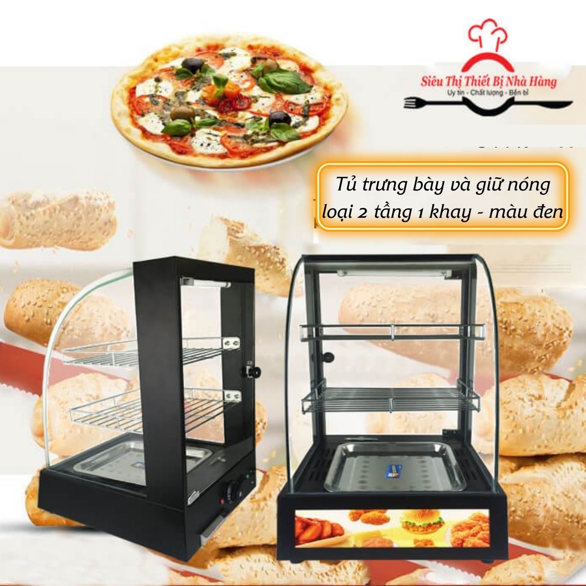 TỦ GIỮ NÓNG THỰC PHẨM KFC TRƯNG BÀY GIỮ NHIỆT THỰC PHẨM