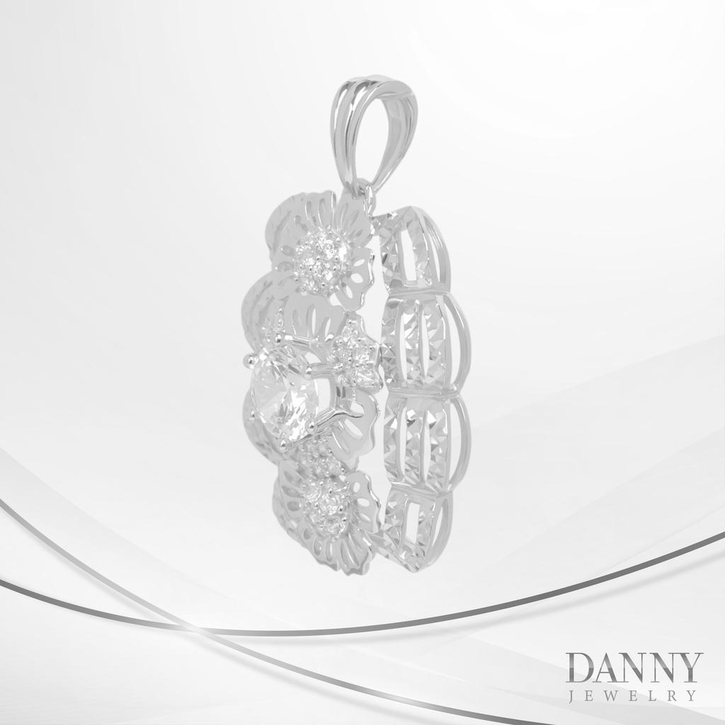 Mặt Dây Chuyền Nữ Bạc 925 Danny Jewelry Xi Bạch Kim DI4GZ003