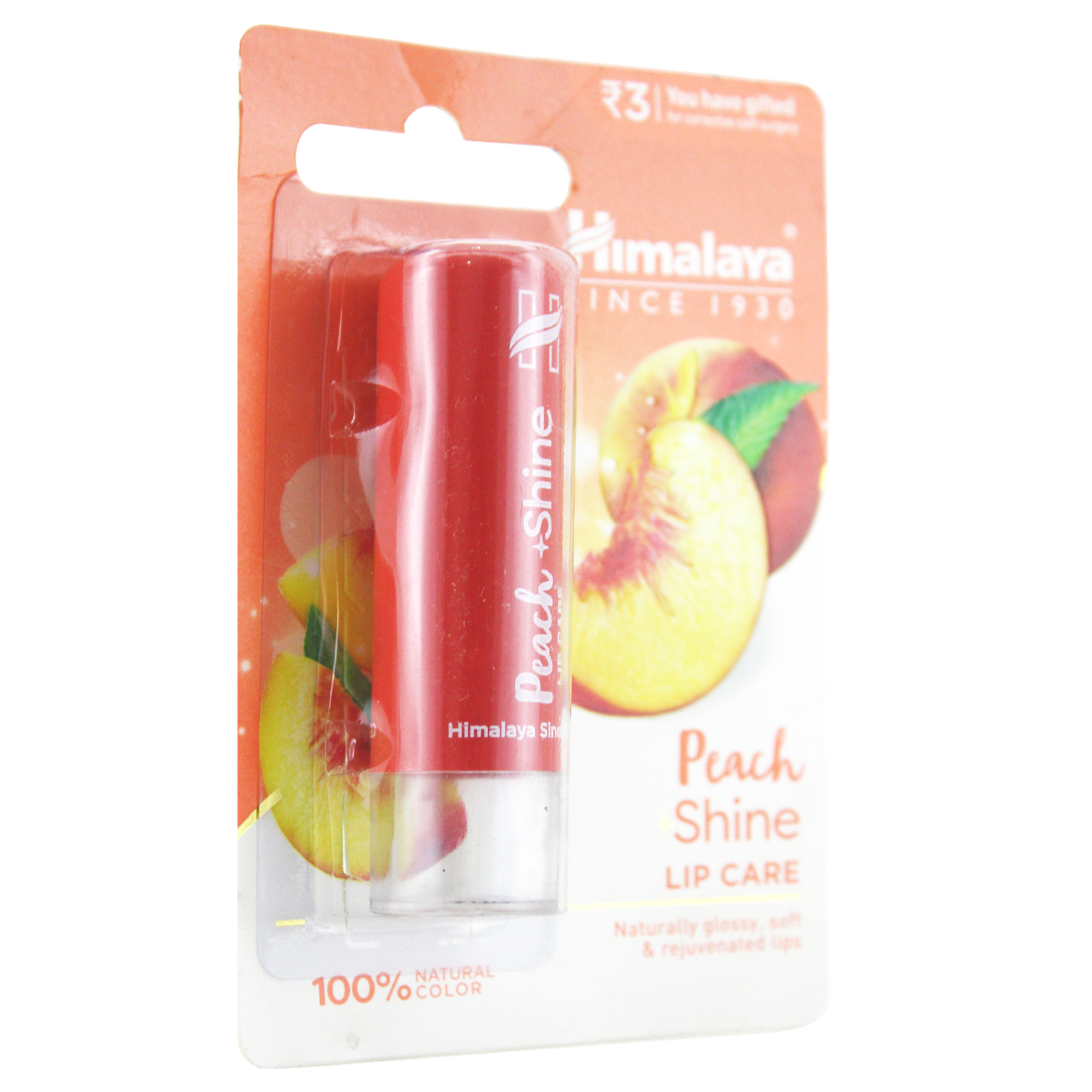 Son dưỡng ẩm môi hương đào - Himalaya Peach Shine Lip Care 4.5g