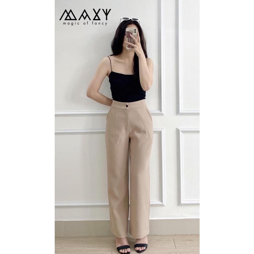 Quần ống rộng nữ suông dài light nude long culottes