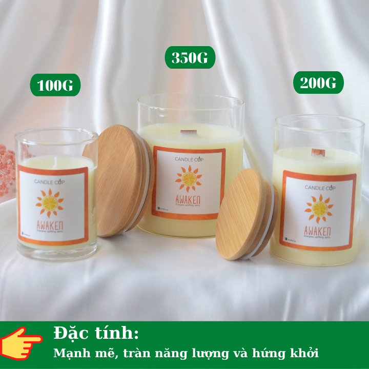 Nến thơm tinh dầu cao cấp không khói an toàn Candle Cup