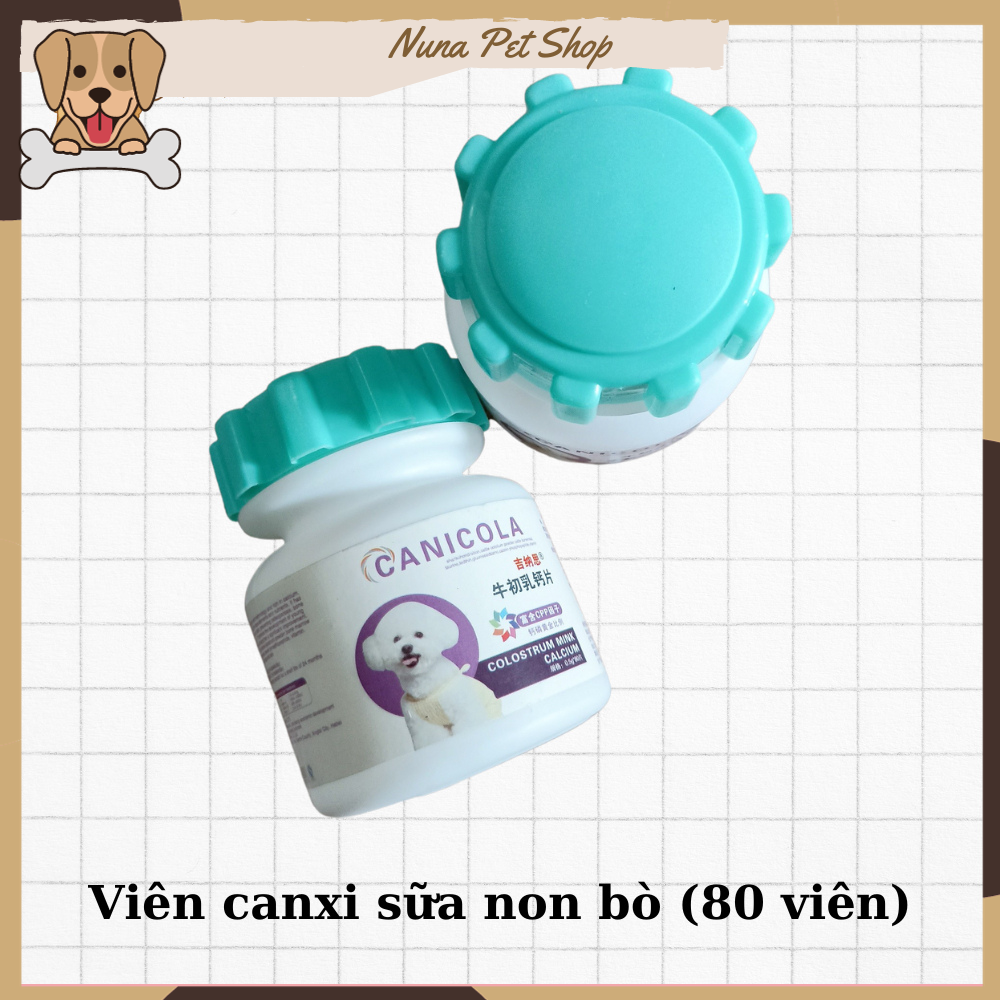 [CANXI SỮA] Viên canxi cho chó mèo bổ sung dinh dưỡng vitamin giúp chắc khỏe xương mượt lông