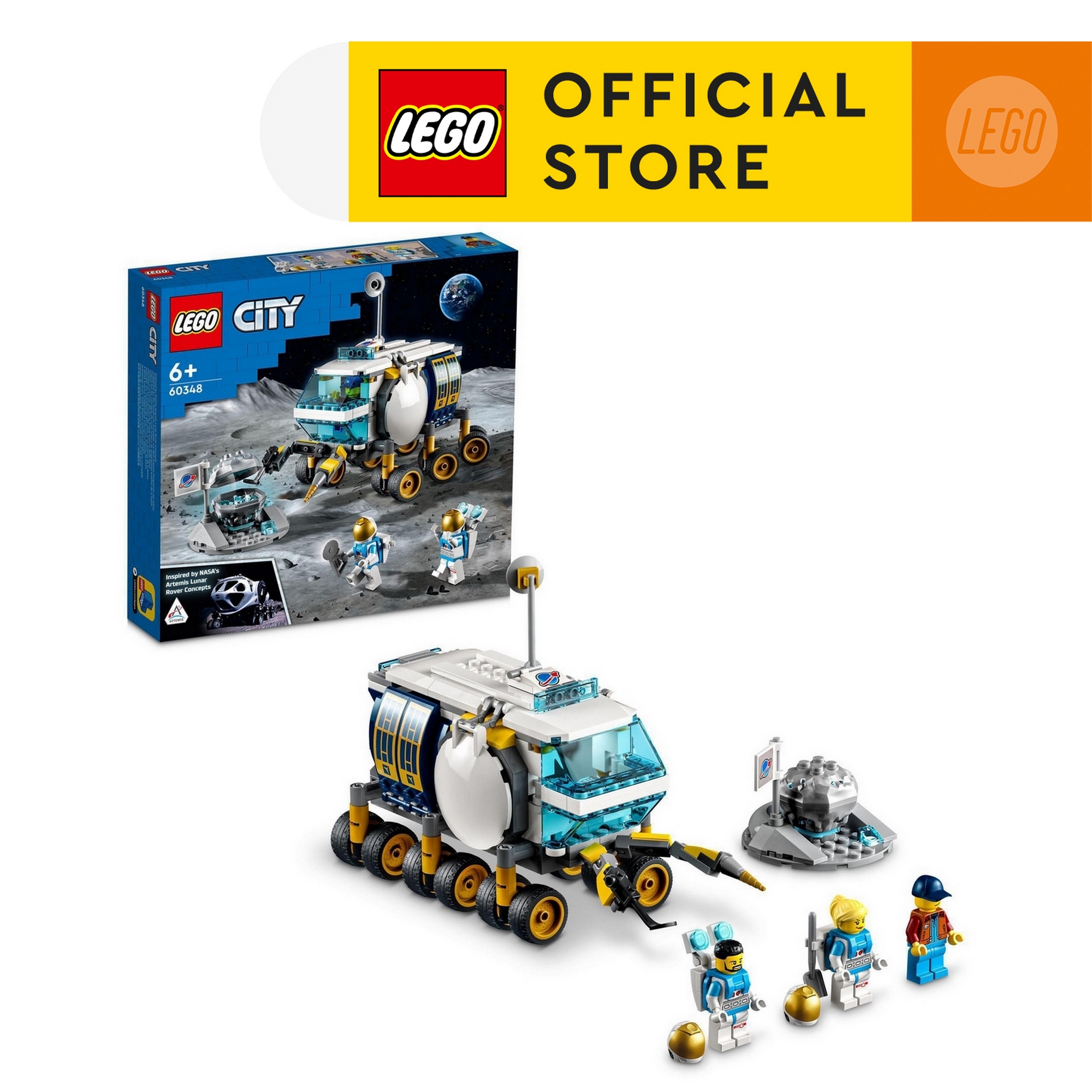 LEGO City 60348 Xe Thám Hiểm NASA Mặt Trăng (275 chi tiết)