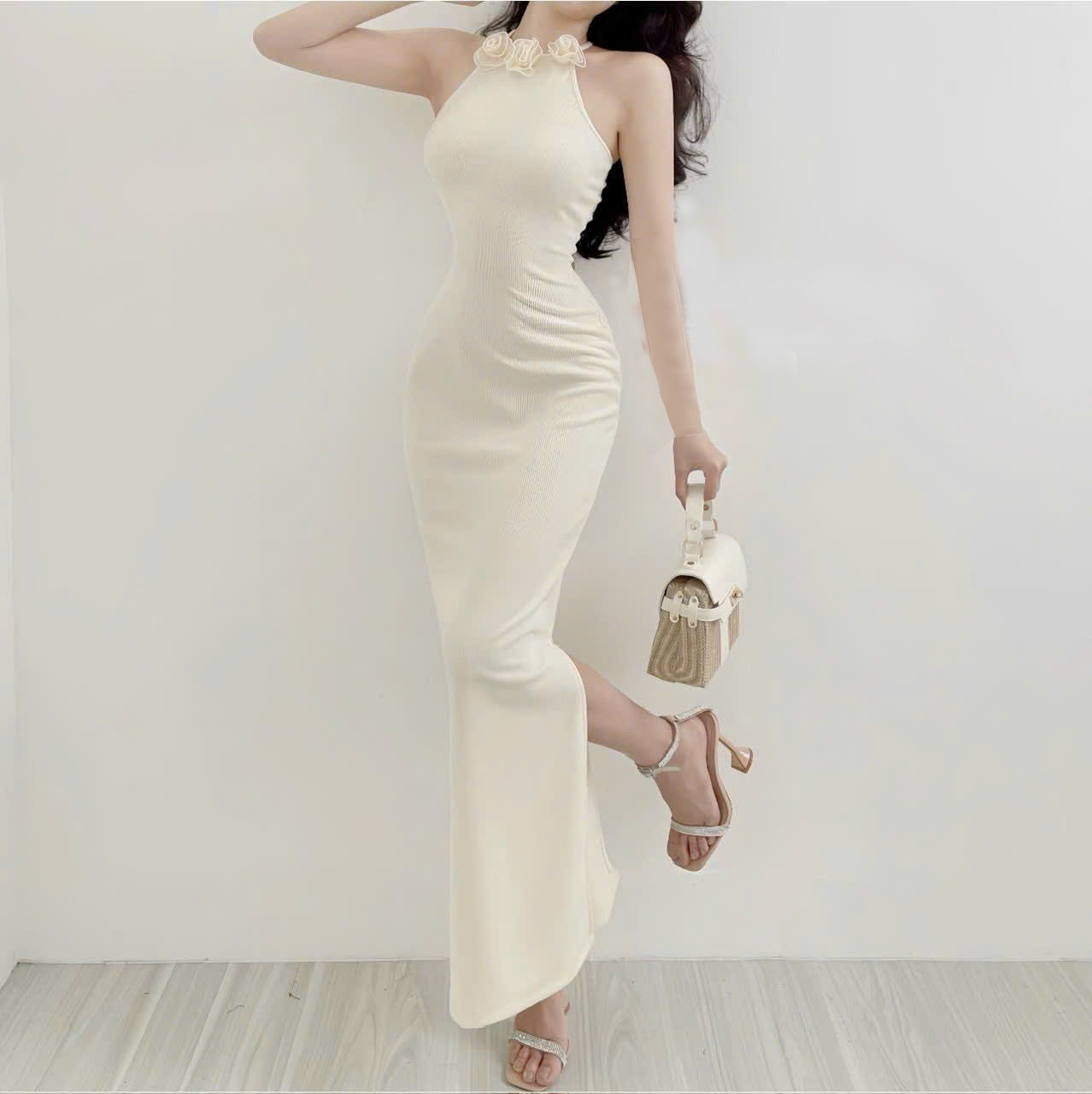 Đầm maxi 2 dây dáng dài