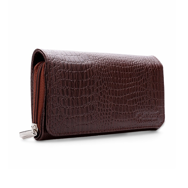 Ví Nữ Huy Hoàng HT3134 (10 x 19.5 cm) - Nâu