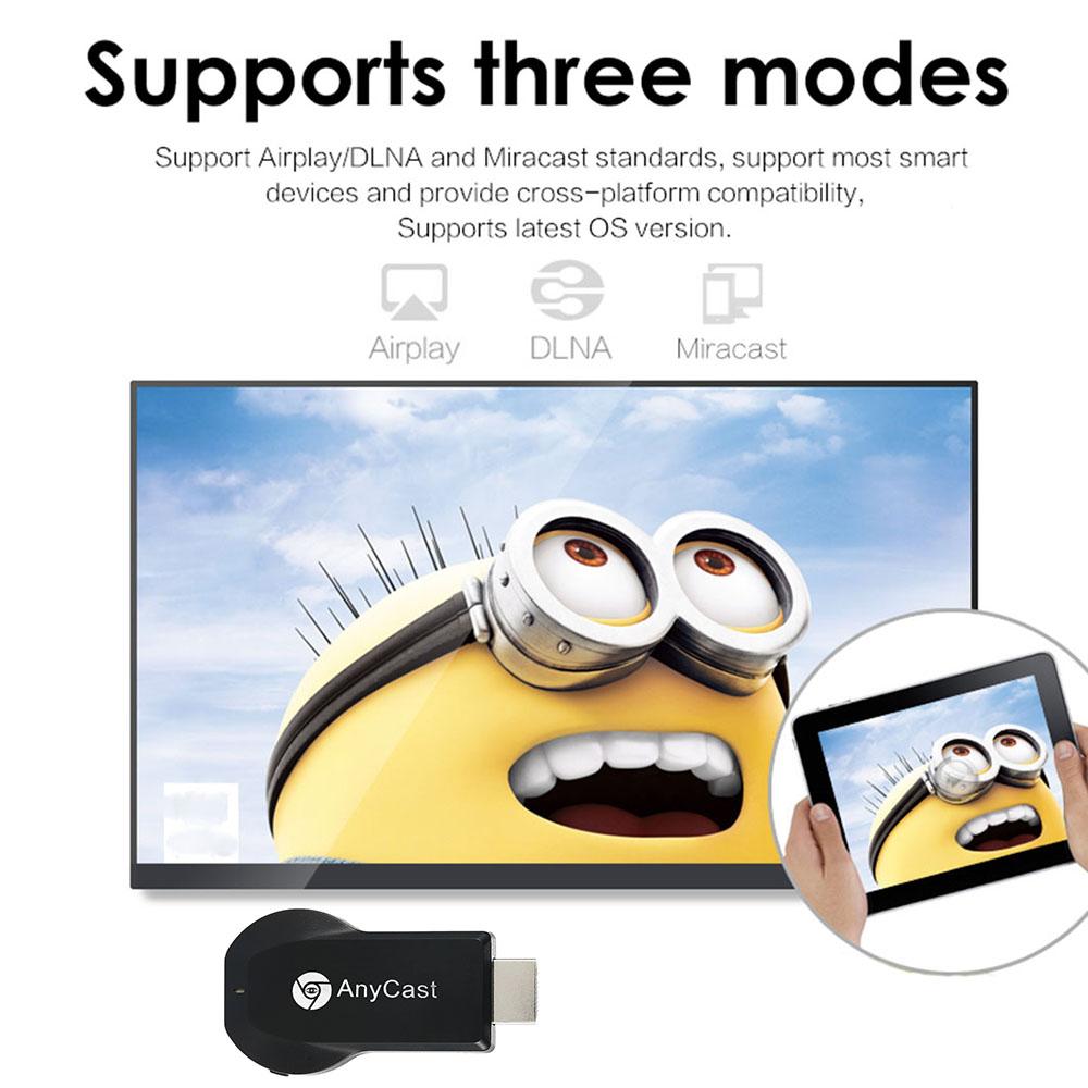 Bộ thu wifi AnyCast EasyCast TV Stick không dây Wi-Fi Full HD 1080P Dongle HD TV Mini PCOTA Miracast DLNA Airplay