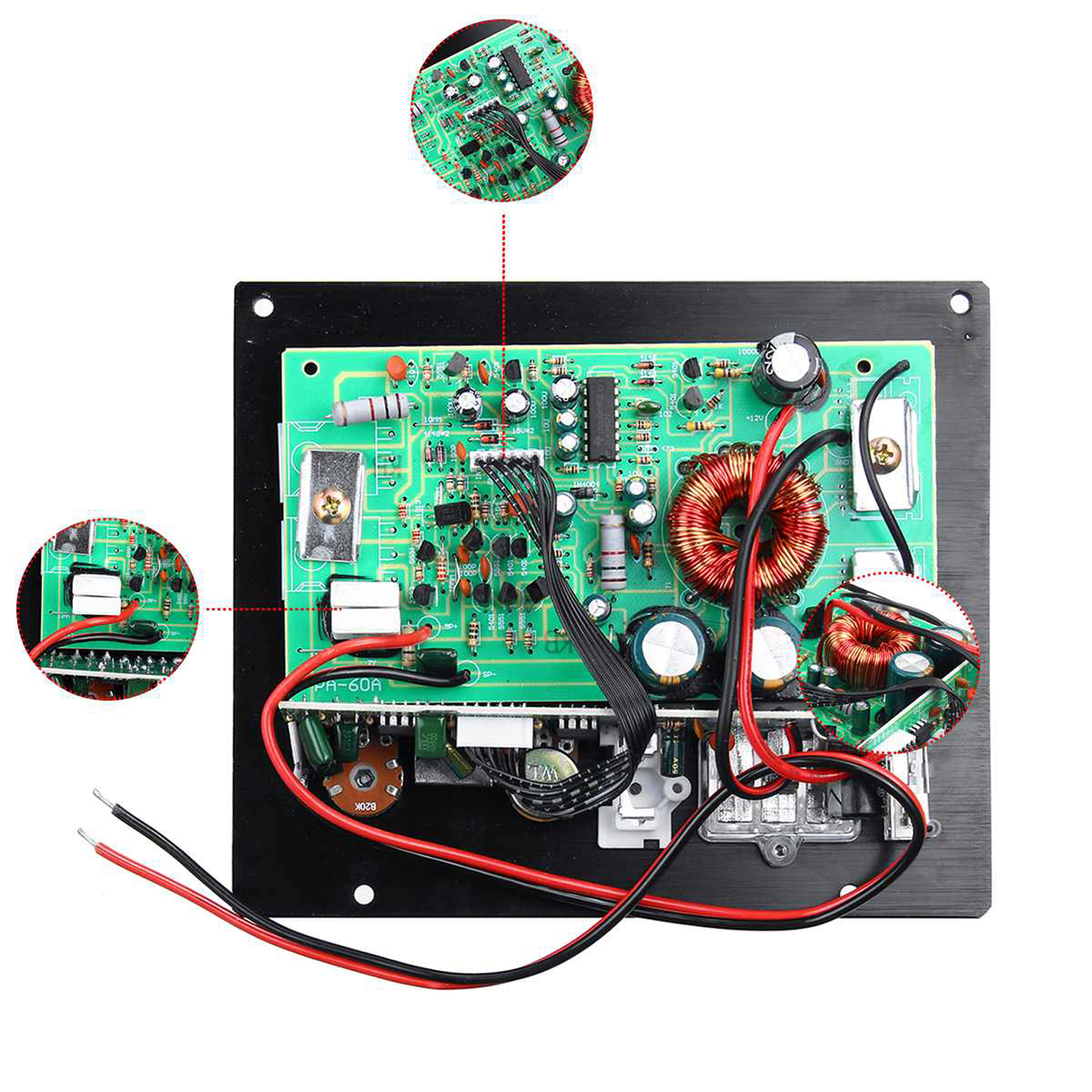 Bộ Khuếch Đại Âm Thanh Ô Tô 12v Loa Siêu Trầm Bảng Mạch Khuếch Đại