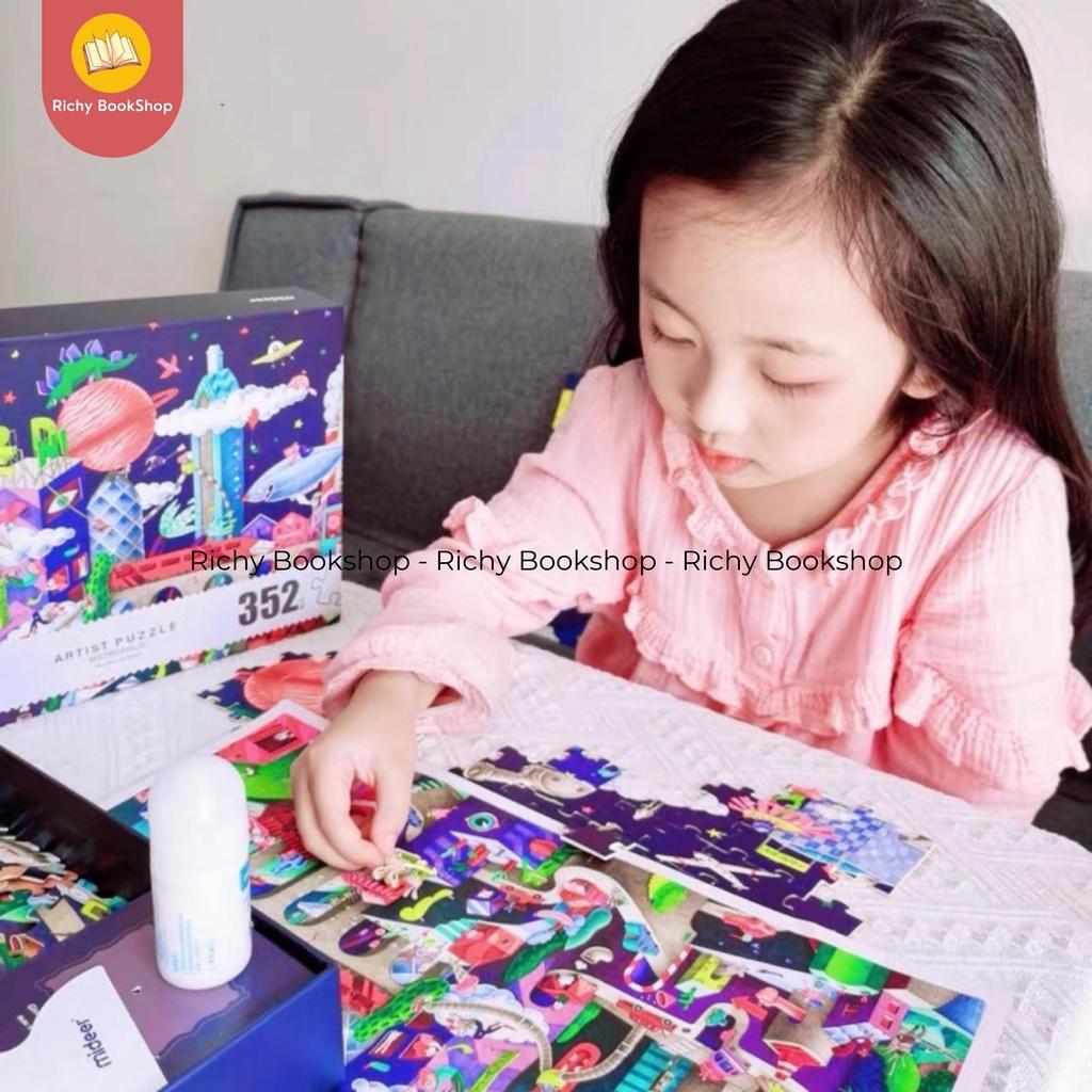 Đồ Chơi Xếp Hình Nghệ Thuật Quốc Tế Siêu Cấp Cho Bé Từ 3+ Tuổi - Mideer International Artist Premium Puzzle