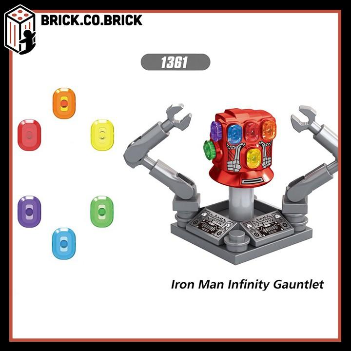 Lắp Ráp  Đồ chơi Găng Tay Vô Cực mini Người sắt Infinity Gauntlet Siêu Anh Hùng X1361