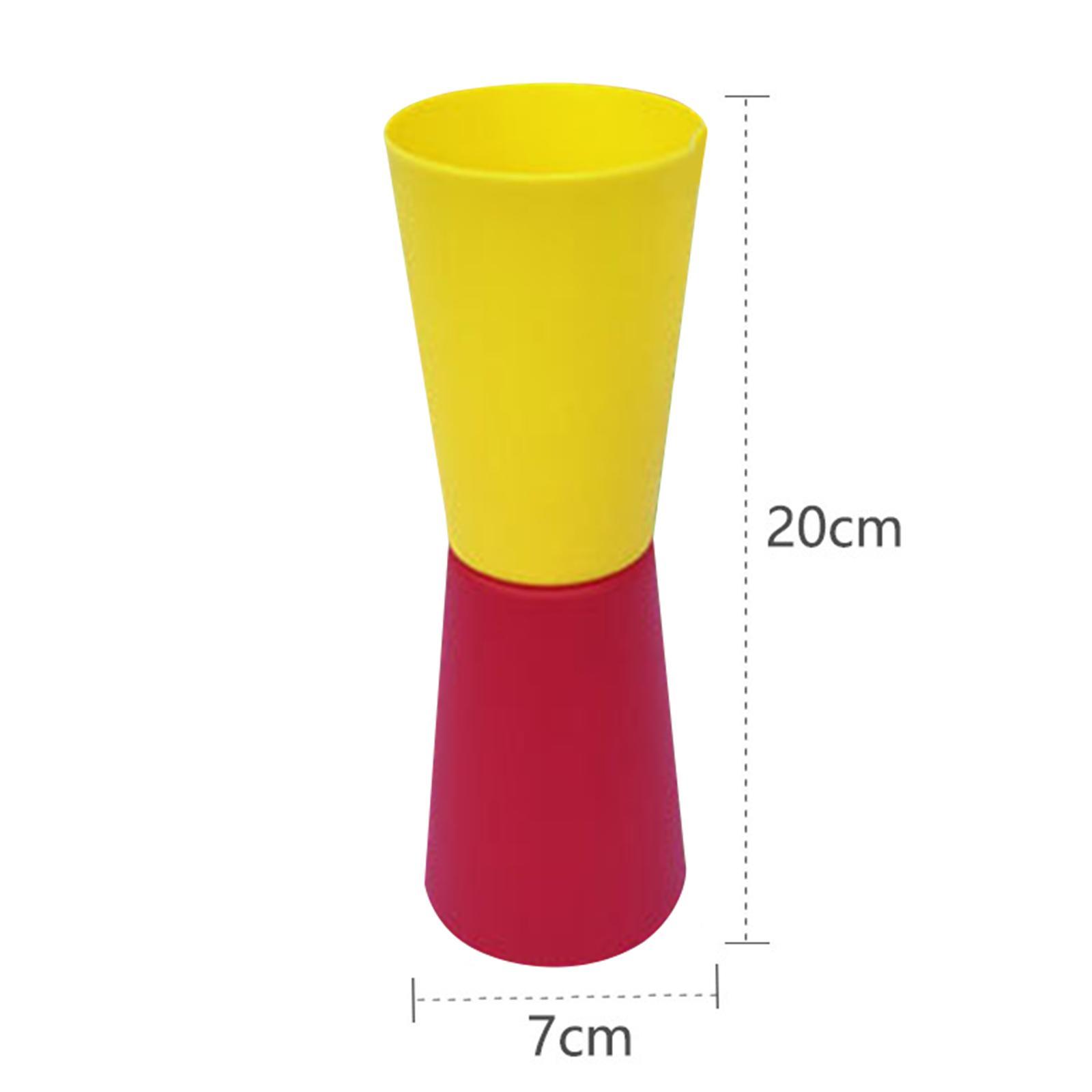 10 Pieces Flip Cups Speed Agility Training Aid for Kindergarten Gym with Net