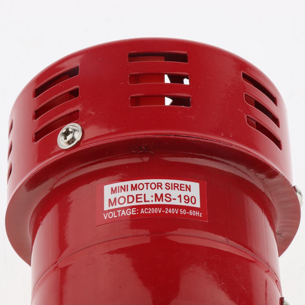 Strong Penetration Industrial Siren Motor Alarm Buzzer Alarm, Red, 12V / 24V / 110V / 220V
