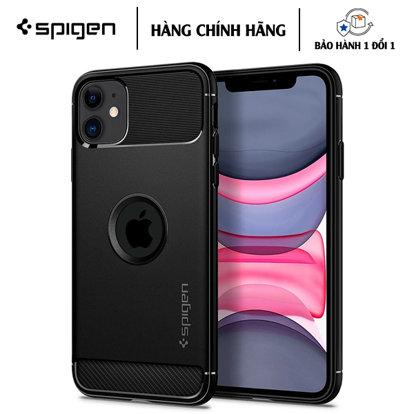 ỐP LƯNG DÀNH CHO IPHONE 13 PRO MAX SPIGEN RUGGED ARMOR MATTE BLACK - Hàng Chính Hãng