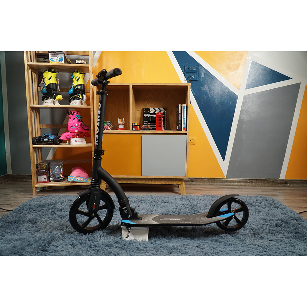 Xe trượt scooter người lớn Centosy A7 hàng chính hãng  - màu Đen + tăng chiều cao 3 nấc + gập được