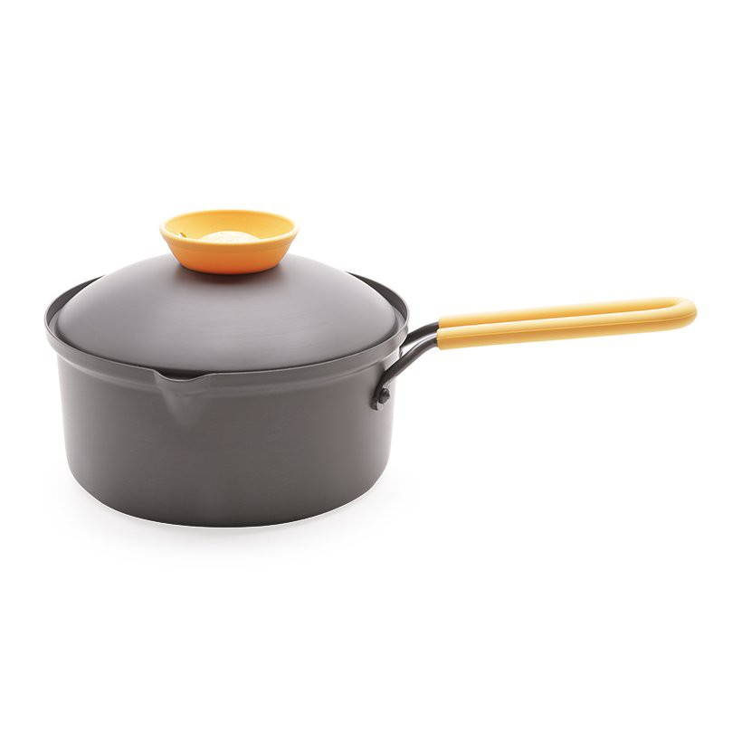 Nồi Lock&amp;Lock Cookplus Speed Cook Một Tay Cầm LCA3181Y 18cm Tặng Kèm Bộ 3 Hộp Nhựa Đựng Thực Phẩm