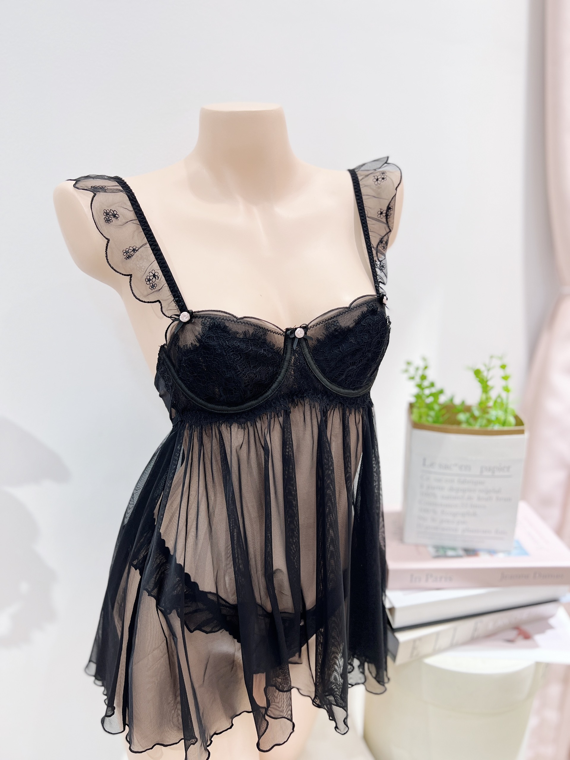 Váy Ngủ Ren Thoải Mái - B.Lingerie