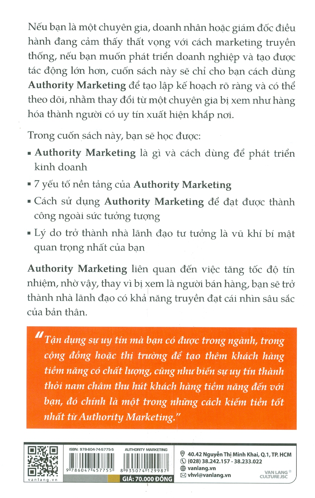 Authority Marketing - 7 Đòn Bẩy Tăng Độ Tín Nhiệm Thương Hiệu