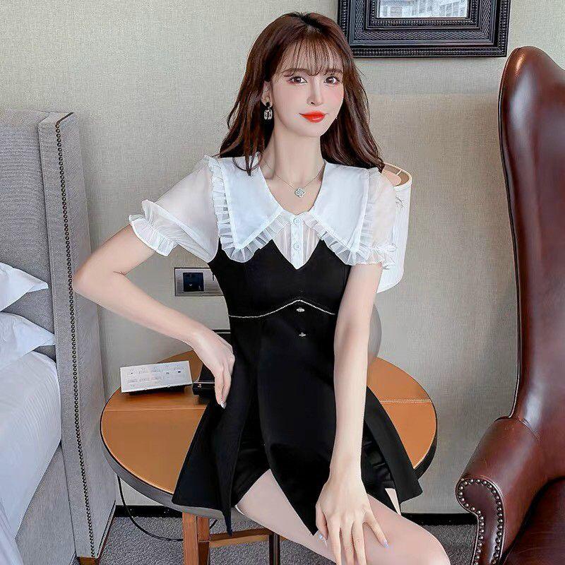 SÉT BỘ SHORT CỔ SEN PHỐI VOAN