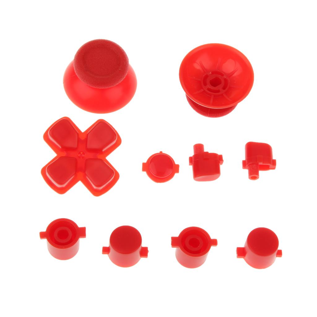 3x Repair Part Full Buttons Mod Kit for Sony PS4 Gamepad White+ Black