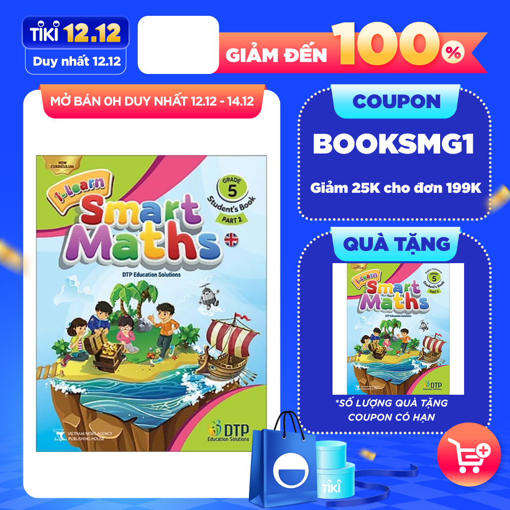 [Hàng thanh lý miễn đổi trả] i-Learn Smart Maths Grade 5 Student's Book Part 2 (ENG-VN)