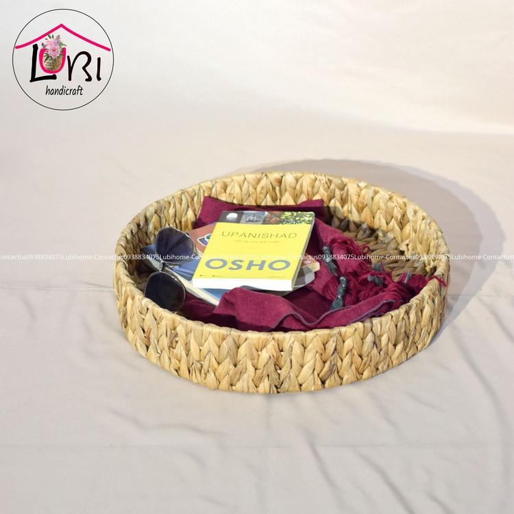 - Khay đựng đồ lục bình hình tròn bộ 2 - đẹp