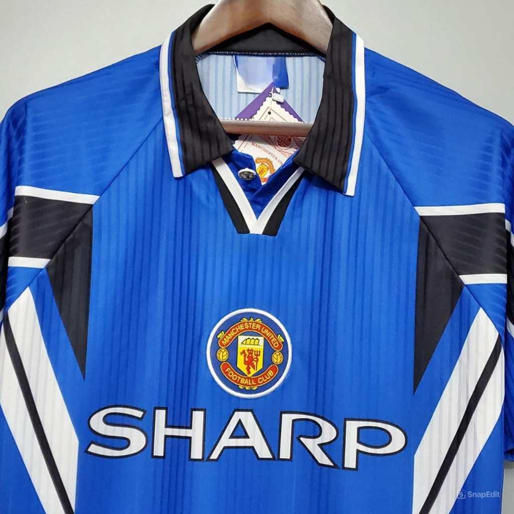 Áo Bóng Đá Retro Manchester United 1996 - Sân Khách bản cao cấp vải Cotton Polyester