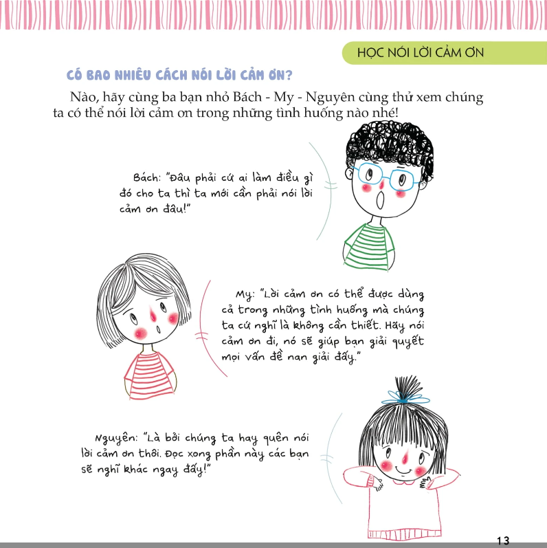 Sách Kỹ Năng Sống Dành Cho Học Sinh - Học Nói Lời Cảm Ơn (Tái Bản)