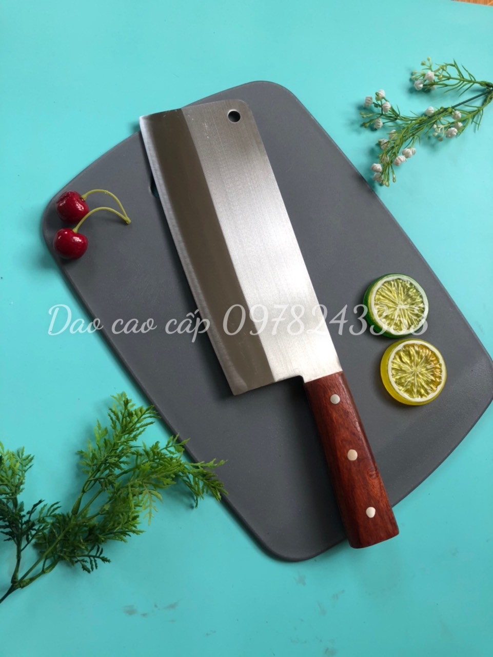 Dao chặt xương- gà vịt thép trắng k gỉ