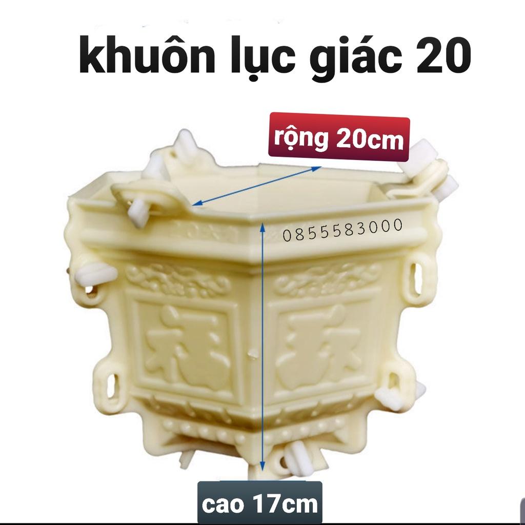 Khuôn đúc chậu cảnh lục giác 20