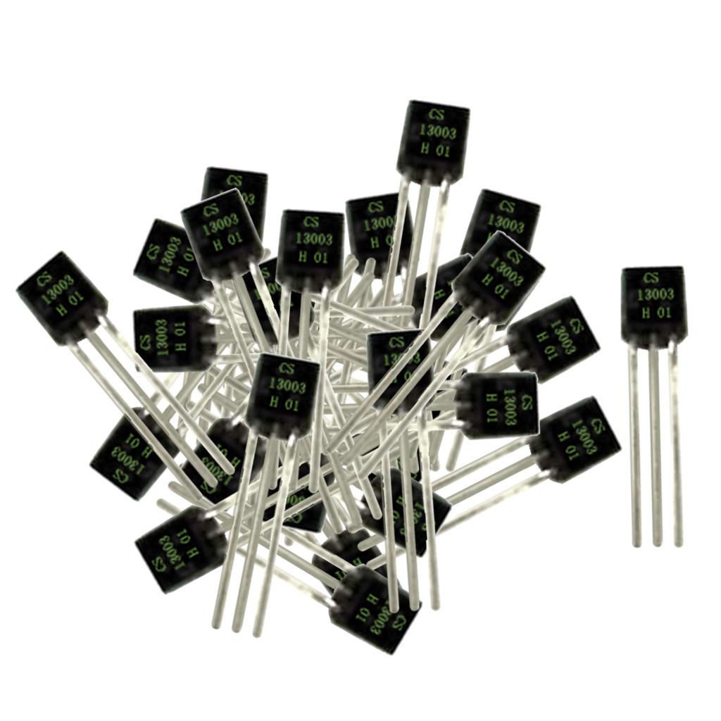 100 Miếng Điện Tử Hiện Nay Bóng Bán Dẫn Triode 13003 400V 1A 0.8 W NPN TO-92